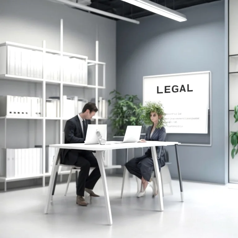 Laptop und Gesetzbuch